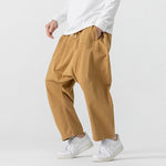 Retro Low Crotch Casual Loose Straight Wide Leg Pants