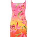 Fashionable Sequined Printed Suspender Slim-fit Mini Dress