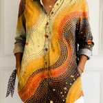 Astrid | Wave print blouse