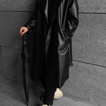 Soft Pu Leather Windbreaker Jacket