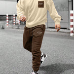 KZZ Crew-neck long-sleeve pullover and elastic-waist trousers