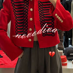 Aura Regal Military Corded Crop Jacket