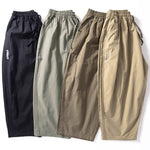 Japanese Loose Wide-leg Cropped Carrot Pants