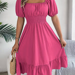 Freya Bennett | Ruffled A-Line Midi Dress For Women