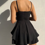 Stylish Solid-Color Zippered Jumpsuit with Spaghetti Straps