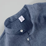 KZZ Men's Linen-Blend Two-Piece Loungewear Set