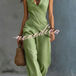 Coastal Muse Linen-Look Two-Piece Set