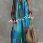 Maya Boho Chic Patchwork Jumpsuit
