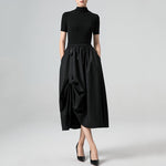 Retro Loose High Waist A-Line Skirt