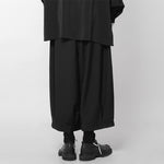Japanese Style Wide-leg Casual Nine-point Pants