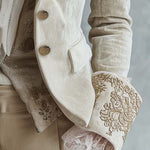 Cordelia | Ivory Embroidered Tailored Blazer