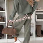 Chivalry Denim Antique Silver Button Ribbon Military Pattern Long Sleeve Jacket