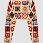 Zeagoo Women's Boho Knitted Cardigan Cropped Long-sleeve Cover-up