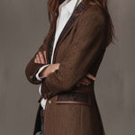 Consuelo ⎸ Blazer con Paneles en Espiga