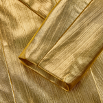 High-End Fashionable Loose Gold Pleated Suit Jacket