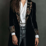 Octavia™ | Baroque-Trim Tailored Blazer