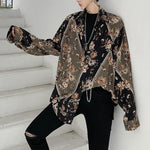 Vintage Long Sleeve Floral Shirt