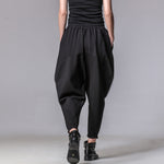 Wrinkled Banana Harem Pants