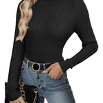 Zeagoo Women's Turtleneck Sweaters Long SleevePullover Tops