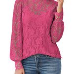 Zeagoo Lace Tops  with Separable Camisole Sexy Blouses Shirts 2 PCS Set