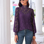 Zeagoo Lace Tops  with Separable Camisole Sexy Blouses Shirts 2 PCS Set