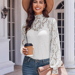 Zeagoo Lace Tops  with Separable Camisole Sexy Blouses Shirts 2 PCS Set