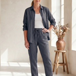 Noor™ | Long Sleeve Shirt Tapered Pants Set