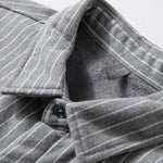 Striped Retro Slim Fit Casual Shirt Top