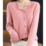 Mercy Cardigan for Women™ – Elegant Merino Wool & Soft Cardigan with Round Neck