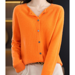 Mercy Cardigan for Women™ – Elegant Merino Wool & Soft Cardigan with Round Neck