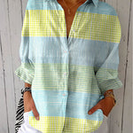 Filippa | Pastel Plaid Blouse