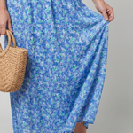 Juna | Short Sleeve Ditsy Floral Print Midi Dress