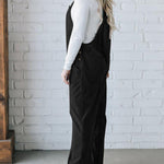 Women's Cozy Corduroy Loose Fit Overalls