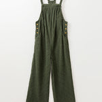 Women's Cozy Corduroy Loose Fit Overalls