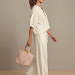 Natalia™ | Zip Front Blouson Top Wide Leg Set
