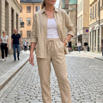 Noor™ | Long Sleeve Shirt Tapered Pants Set