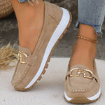 Ellie | Buckled Flat Loafers