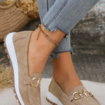Ellie | Buckled Flat Loafers