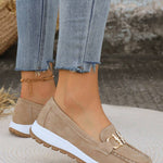 Ellie | Buckled Flat Loafers