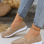 Ellie | Buckled Flat Loafers
