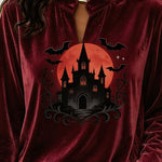 Spooky Season Velvet Long Sleeve Halloween Shirt