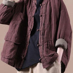 Limited Stock- Winter Pure Color Pocket Retro Coat