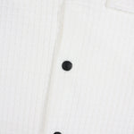KZZ Men's Classic Solid-Color Collared Long-Sleeve Shirt with Dropped Shoulders