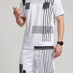 KZZ Men's T-shirt and shorts two-piece set