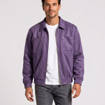 KZZ Loose-fit casual long-sleeve collared zip-up jacket