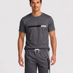 KZZ Men's Summer Regular-Fit Short-Sleeve T-Shirt and Shorts