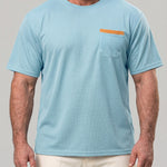 KZZ Men's Classic Waffle-Knit T-Shirt