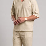 KZZ V-neck short-sleeve T-shirt and shorts