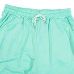 KZZ Collarless half-zip short-sleeve top and elastic-waist shorts
