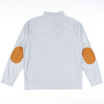 KZZ Men's Casual Long-Sleeve Waffle-Knit Pullover